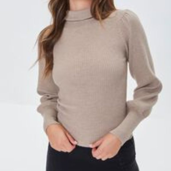 Forever 21 Sweaters - Forever 21, Ribbed Turtleneck Sweater, Size S